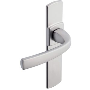 Béquille double sur plaque 165 mm ligne Muze chromé velours bec de cane - VACHETTE ASSA ABLOY - 195525