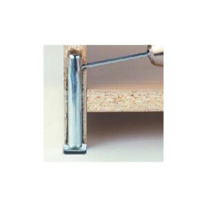 Vérin à encastrer Ø12 mm avec patin Hauteur 32 mm réglage 18 mm - CAMAR - 104301