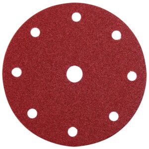 Abrasifs auto-agrippants pour ponceuses excentriques oxyde d'aluminium KP222 perforés 9 trous D150mm Grain 120 Bte de 50 - VSM - 151699