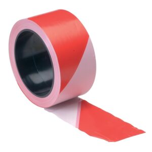 Ruban de signalisation bi-colore blanc/rouge Neba, largeur 50 mm, 1 rouleau de 100 m - LEGALLAIS - 571039
