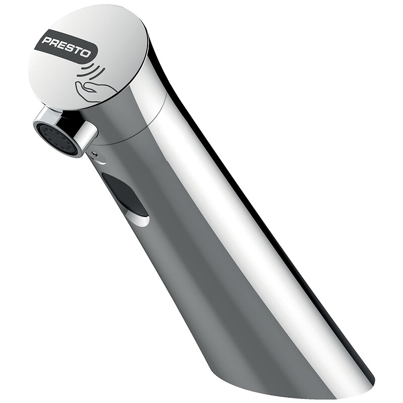 Robinet de lavabo sur plage électronique IR à pile 6V Neo Sensor chromé - PRESTO - 119534