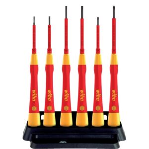 Jeu de 6 tournevis PicoFinish VDE Fente/PH - WIHA - 143012