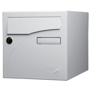 Boîte aux lettres type Préface New 2 faces coloris blanc brillant 9016 - RENZ - 484317