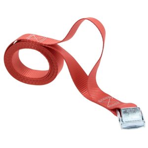 Sangles de portage polypropylène à poignée, coloris rouge, largeur 25 mm, longueur 2,50 m, sachet de 2 pièces - LECUYER - 491268