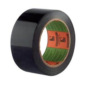 Adhésif de protection extérieur 2994 en polyéthylène d'huiserie aluminium, coloris noir, largeur 50 mm, longueur 33 m - BARNIER - 597773