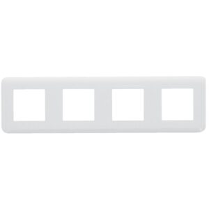 Plaque programme Mosaic 4x2 modules horizontal blanc - Legrand - 357533