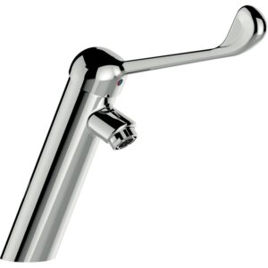 Mitigeur hospitalier de lavabo à commande au coude sans vidage (Hauteur 100 mm et saillie de 106 mm) - Sanifirst - 119576
