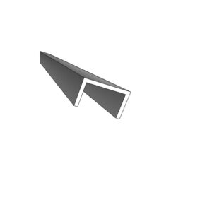 Profil U aluminium, 15x25x15x2 mm, satiné argent, longueur 3 m - Atrius - 654809