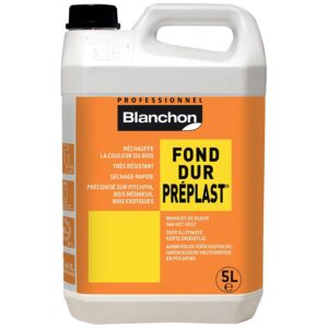Fond dur Préplast pour préparation et rénovation de bois intérieur, bidon 5 litres - BLANCHON - 496007