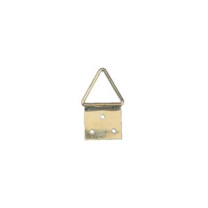 Attaches triangulaires pour tableaux en acier laitonné avec pointes largeur 20mm sachet de 100 pièces -  - 291006