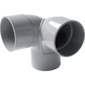 Coude double diamètre 100 M/F équerre CET8 - NICOLL - 716227