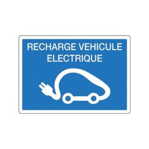 Panneau rigide Recharge véhicule électrique, dimensions 330 x 200 mm - NOVAP - 495188