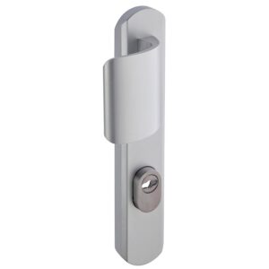 Ensemble Secumax One entraxe 195 mm P534 argent avec protecteur palière - VACHETTE ASSA ABLOY - 623317