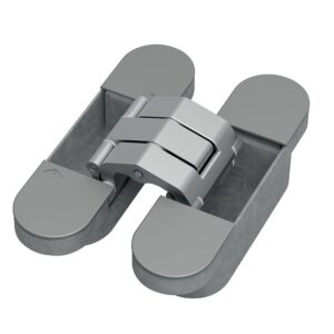 Paumelle technique invisible Tyo - charge 60/80 kg - par carton de 3 - en zamak - finition laiton or - ARGENTA - 104928