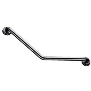 Barre d'appui coudée 135° Inox à 2 points de fixation - 400 x 400 mm et Ø 32 mm - AKW - 631996