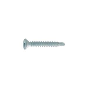 Vis autoperceuses tête fraisée empreinte Torx acier zingué blanc entièrement filetées, 4,8x22mm boîte de 500 pièces - VISWOOD - 639689