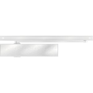 Ferme-porte en applique complet force 2-5 bras à glissière coloris argent RAL 9006 -  - 336856