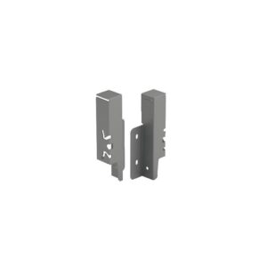 Kit de raccords de paroi arrière droit / gauche hauteur 126 mm coloris anthracite pour paroi arrière bois ou alu - HETTICH - 425678