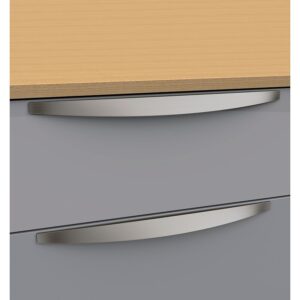 Poignée zamak Arch 6791, entraxe 192 mm, longueur 320 mm, finition nickelé brossé - ESTAMP - 576402
