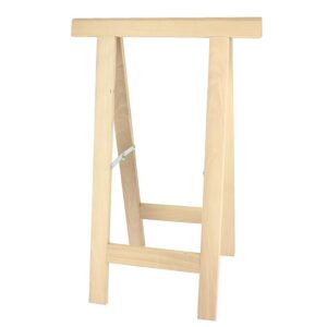 Mini tréteau pliant TROMELIN en hêtre fabrication française - hauteur 750 mm, longueur 500 mm, section 50x20 mm - LEGALLAIS - 155493