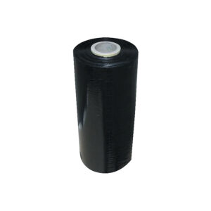 Film polyéthylène étirable manuel noir, largeur 450 mm, épaisseur 17 microns, longueur 300 m - Corderie Mesnard - 495223