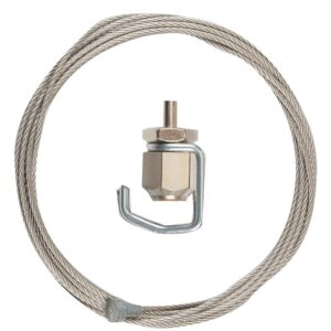 Crochets et câble de suspension inox - Civiclic - longueur 1,80 m - CIVIC - 624402
