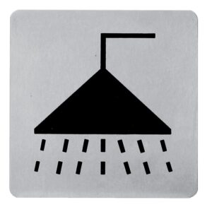 Pictogramme inox Signy 100 x 100 Douche - LEGALLAIS - 530909
