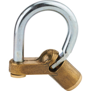 Cadenas d'artillerie à Talon Coudé 29 corps laiton 47 mm anse acier zingué Triangle 5 mm - THIRARD - 164271