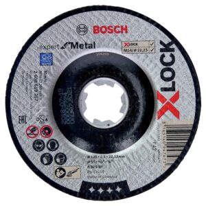 Disque à tronçonner métal moyeu déporté Xlock 125x2,5 mm boîte de 25 disques - BOSCH - 693589