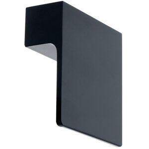 Poignée carrée en L Bendor aluminium finition noir mat, 60 x 60 mm entraxe 32 mm - LEGALLAIS - 282724