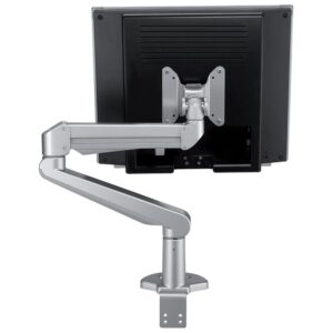 Support ergonomique pour écran de PC envergure 486mm VESA 75x75 ou 100x100 élévation par gaz comprimé et rotation360° - - 500466