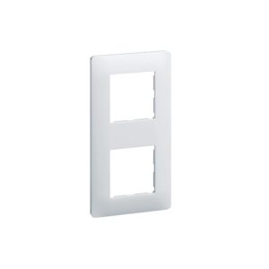 Plaque blanche 2 postes Essensya - Hager - 624212
