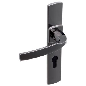 Béquille double sur plaque 195 mm ligne Artis chromé diamant noir clé I - VACHETTE ASSA ABLOY - 195609