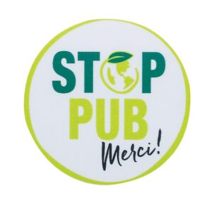 Sticker adhésif de boîtes aux lettres - stop pub - RENZ - 116426