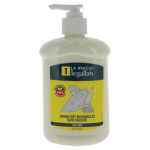 Savon pâte microbilles sans solvant Bora-Bora II, flacon livré avec pompe, contenance 550 ml - LEGALLAIS - 604003