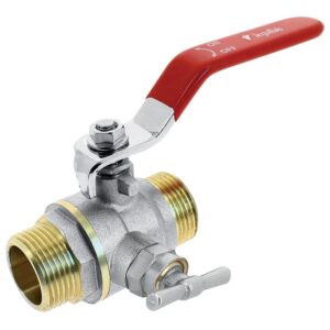 Vanne à sphère Vagar M/M à manette avec purge 20x27 - LEGALLAIS - 100669