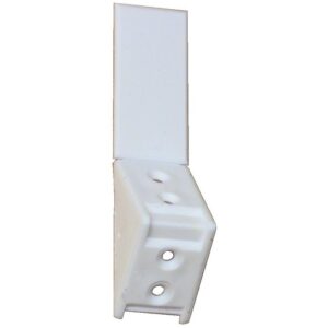 Taquets Systemtac Classic - en polypropylène, avec couvercle prémonté, blanc, équerre haute, en boîte de 500 pièces - PRUNIER - 497119