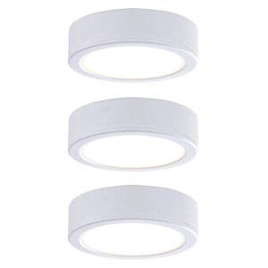 Kit 3 spots saillie pour meubles Pukk 12/230 V 2700K plastique/blanc - Paulmann - 171075