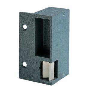 Gâche électrique aluminium en applique type 90 pour serrure horizontale, 12 Volts à rupture, gauche - MÉTALUX - 451116