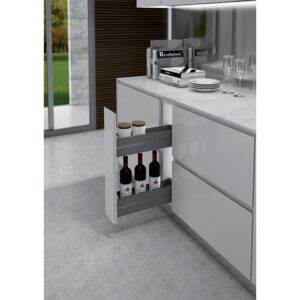 Ferrure pour meuble bas 7104K Ikona - étagères porte-épices - largeur caisson 150 mm - anthracite - INOXA - 122880