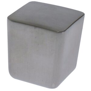 Bouton zamak carré Mini 8151 - 25 x 25 mm - finition noir - - 110469