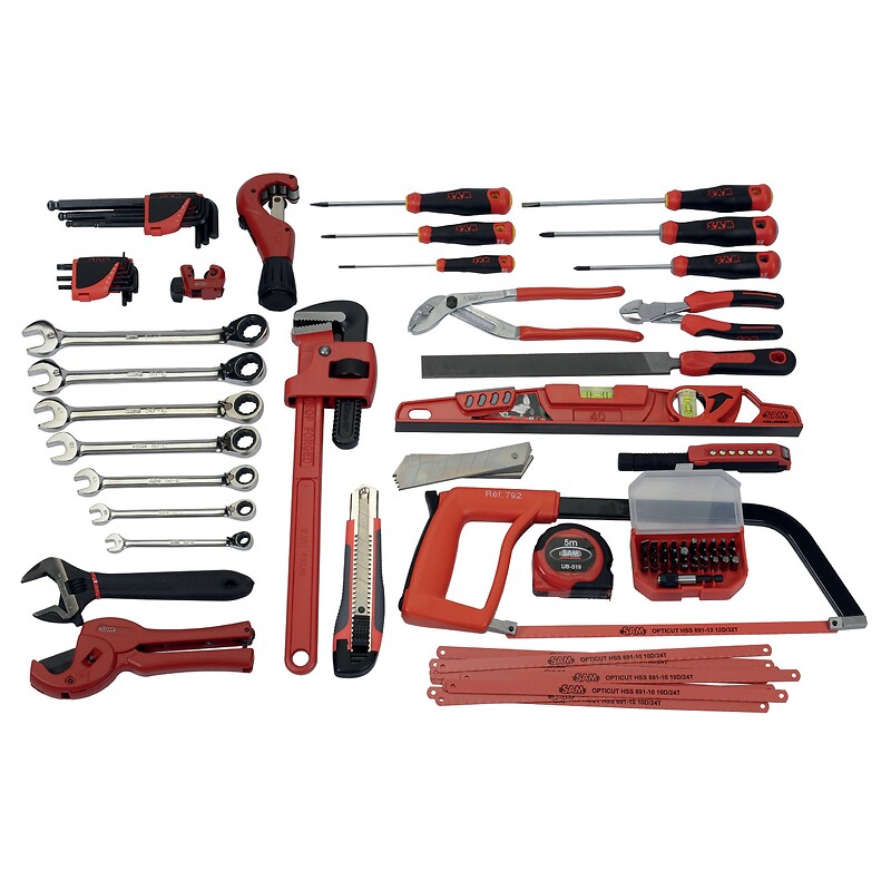 Composition d'outils plombier avec boîte de rangement CPPL1 - SAM outillage - 601812 – Image 2