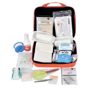 Trousse de secours "Bâtiment" 4/6 pers. Fermeture zip - Farmor - 603989