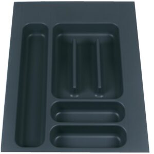 Range-couverts Ponza - pour tiroirs largeur 400 mm - ajustable en dimension - finition anthracite - LEGALLAIS - 281773