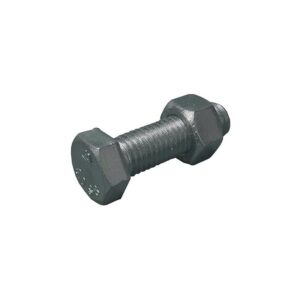 Boulons de construction métallique tête hexagonale acier zingué blanc 8.8 SB filetage total 12x30mm boîte de 100 pièces - STAFA - 601210