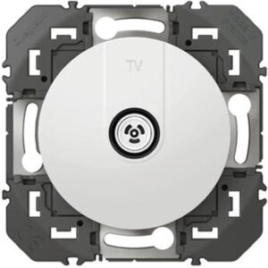 Prise TV simple étoile blindée dooxie blanc - Legrand - 633333