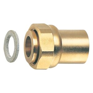 Raccord 2 pièces pour circuit gaz calibre 12 - JPG 15x21 - CU14 - - 636385