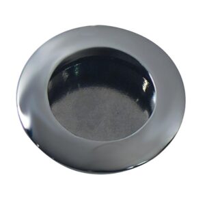 Poignée cuvette ronde à encastrer - en zamak - finition chromé mat - Ø 40 - CADAP - 623688