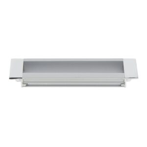 Poignée cuvette à encastrer entraxe 96 mm aluminium finition zamak chromé - CADAP - 573770