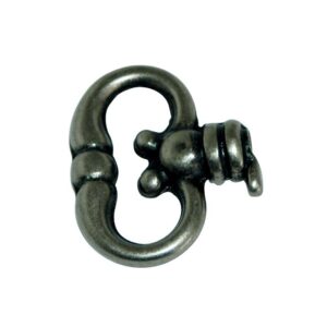 Anneau fausse clé anglaise - en laiton finition vieux fer - 28 x 32 mm - CADAP - 624941